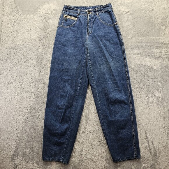 VTG Rose Hips Jeans Womens Measures 26x31 Dark Wash Zipper Pocket Relaxed - Picture 2 of 11